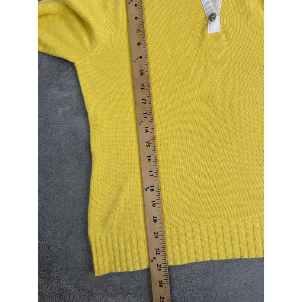 Lauren Ralph Lauren Mock Neck Sweater Women's Size Medium Yellow - Picture 9 of 9